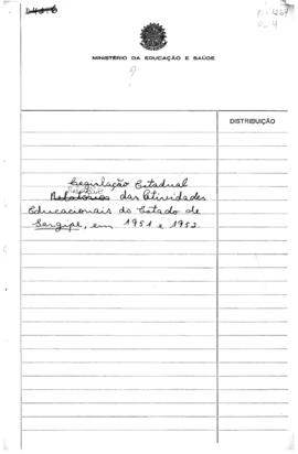 CODI-UNIPER_m1264p04 - Legislação Estadual das Atividades Educacionais de Sergipe, 1951 - 1952