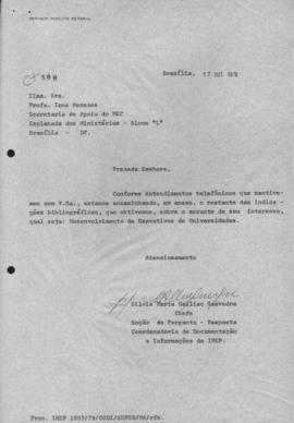 CODI-UNIPER_m1235p02 - Correspondências Encaminhando as Indicações Bibliográficas, 1977 - 1979