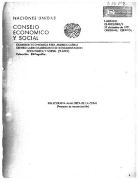 CODI-UNIPER_m0787p01 - Bibliografia Analitica de la Cepal, 1971