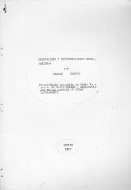 CODI_m033p03 - Desnutrição e Desenvolvimento Neuropsíquico, 1972