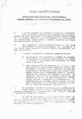 CBPE_m076p46 - Projeto sobre o Levantamento dos Institutos, Organizações e Pessoas Ocupadas com Pesquisas Educacionais no Brasil, 1956