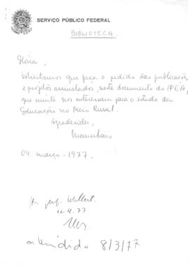 CODI-UNIPER_m1114p08 - Correspondência sobre as Publicações e Projetos do IPEA, 1977
