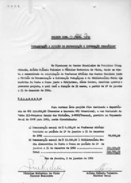 CODI_m038p06 - Projetos CBPE e outras Correspondências, 1962
