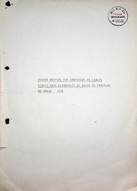 Documentos relacionados a Plano de trabalho, Projetos, Reformulações e Estudos do SUSUG 1976 - 1978