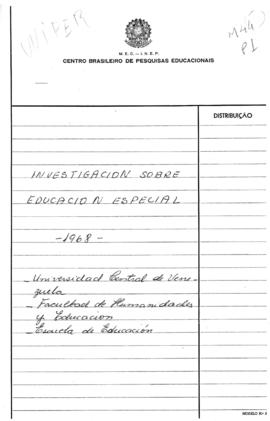 CODI-UNIPER_m0044p01 - Investigación sobre Educación Especial, 1968