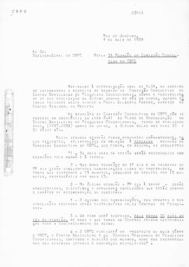 CBPE_m141p01 - Correspondência sobre a 3ª Reunião da Comissão Consultiva do CBPE, 1959
