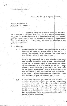 COLTED_m013p05 - Correspondência com Conclusões sobre o Relatório Apresentado pelo Presidente da SNEL, 1967