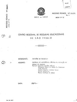 CRPE-SP_m0122p01 - Programa de Assistência Técnica em Educação no Estado de Alagoas, 1967