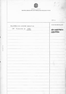 CBPE_m083p01 - Relatório do Diretor Executivo do CBPE, 1958