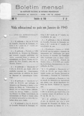 CBPE_m109p01 - Boletim Mensal do INEP, 1945