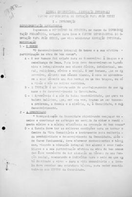 CODI-UNIPER_m0010p01 - Centro Experimental de Educação Papa João XXIII, Escola Comunitária de Educação Integral, 1967