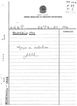 CRPE-RS_m029p01 - Relatório das principais atividades desenvolvidas no CRPE/RS, 1969