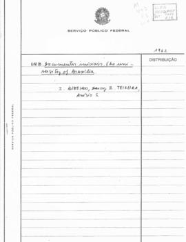 CODI-UNIPER_m0443p01 - Documentos sobre Fundação da Universidade de Brasília, 1960 - 1962