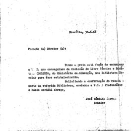 COLTED_m011p02 - Correspondências sobre Biblioteca Piloto da COLTED, 1968
