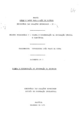 CODI-UNIPER_m0299p01 - Projeto “Coleta e Disseminação da Informação Técnica e Científica”, 1971 -...