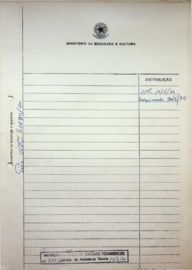 SAT_m025p11 - Correspondências sobre Alfabetização Funcional, 1970