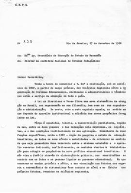CEOSE-CROSE_m033p01 - Relatórios Diversos Produzidos por Jacques Torfs da UNESCO, 1966 - 1967