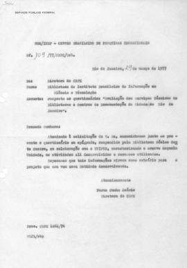CODI_m031p01 - Correspondências Trocadas com a Coordenadora do CBPE, sobre a CODIE, 1977