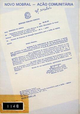 Panfleto do Programa de Educação Comunitária para a Saúde do MOBRAL, 1980