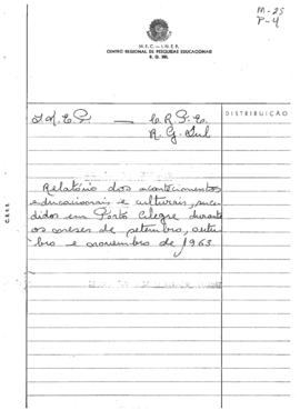 CRPE-RS_m025p04 - Relatório dos Acontecimentos Educacionais e Culturais em Porto Alegre, 1963