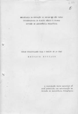 CODI-UNIPER_m0577p01 - Guias Curriculares para o Ensino de 1º Grau de Estudos Sociais, 1972-1973