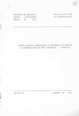 CODI-UNIPER_m0593p02 - Segundo Programa Internacional de Treinamento em Projetos de Desenvolvimento de Áreas Amazônicas, 1973