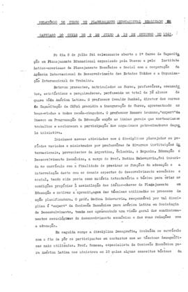 CRPE-PE_m021p02 - Relatório do Curso de Planejamento Educacional Realizado em Santiago, 1963