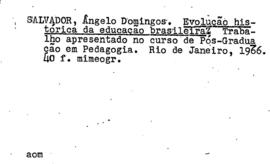 CODI-UNIPER_m1212p01 - Trabalho sobre Evolução Histórica da Educação Brasileira, 1966