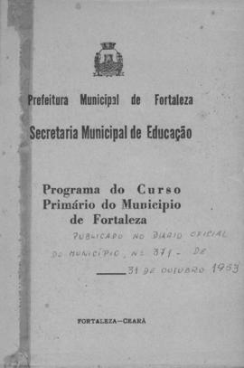 CODI-UNIPER_m0935p02 - Programa do Curso Primário do Município de Fortaleza, 1953