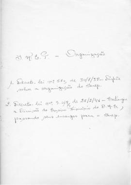 CBPE_m196p01 - Decretos-lei sobre a Criação e Organização do INEP, 1938 - 1946