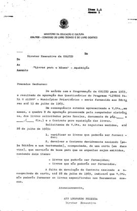 COLTED_m012p06 - Correspondência Apurando Livros Solicitados e Termo de Contrato da COLTED, 1969