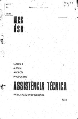 CODI-UNIPER_m1137p01 – Publicação sobre Assistência Técnica para Habilitação Profissional, 1973