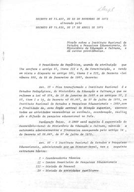 CODI-UNIPER_m0356p01 - Legislações Referentes ao INEP, 1972 - 1975