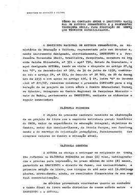 CRPE-BA_m006p01 - Termo de Contrato entre INEP e Terezinha Eboli, 1969