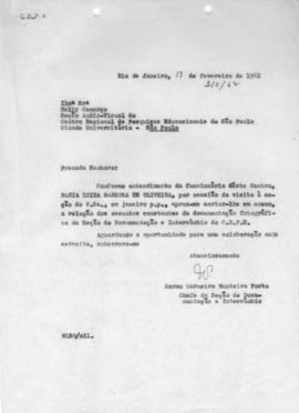 CODI_m038p01 - Correspondências Enviadas e Recebidas do CBPE e da SDI, 1962