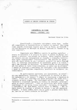CBPE_m238p01 - Conferência De Viena Organizada pela Unesco em Outubro, 1967