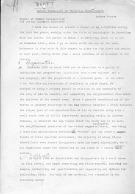 CODI_m032p02 - Projetos e Relatório do Colaborador da UNESCO Andrew Pearse, 1957