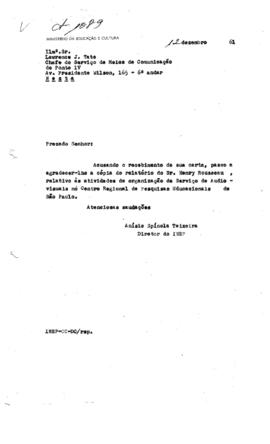 CRPE-SP_m0033p03 - Relatório sobre Estúdio de Som do Serviço de Recursos Audiovisuais, 1961