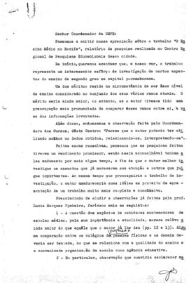 CRPE-PE_m041p01 - Pesquisa “O Ensino Médio no Recife”, 1959 - 1960