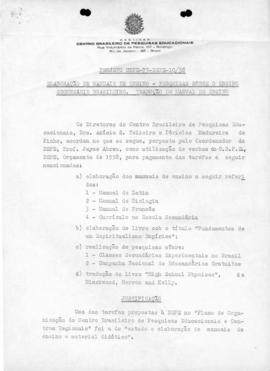 CBPE_m146p15 - Termo de Acordo de Professores para Elaboração de Manuais, 1961