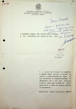 A Fundação MOBRAL em São Paulo e Área Pedagógica, 1970 - 1977