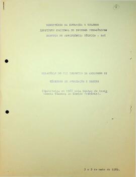 SAT_m032p01 - Relatório sobre Evasão e Repetência na Educação Brasileira, 1969