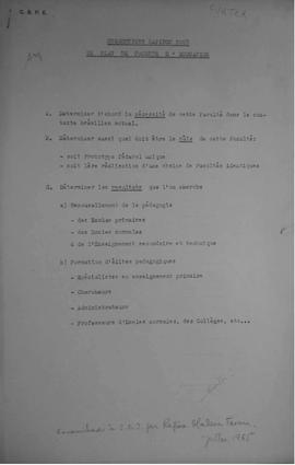 CODI-UNIPER_m1142p01 - Suggestions Rapides pour un Plan de Faculte d&#039;Education, 1965