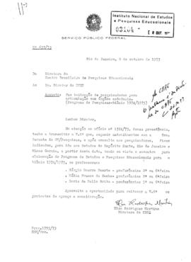 CBPE_m189p04 - Indicação de pesquisadores para articulação com órgãos estaduais, 1973