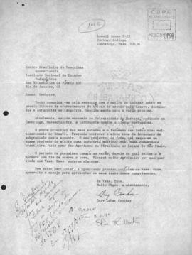 CODI-UNIPER_m1239p02 - Correspondências, Ofícios e Cartas sobre Bolsas de Estudo oferecidos pelo CBPE, 1974