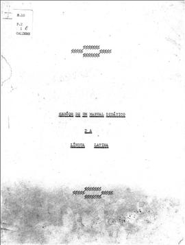 CALDEME_m010p02 - Esboço de um Manual Didático da Língua Latina, 1953