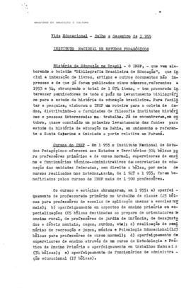 CILEME_m006p04 - Instituto Nacional de Estudos Pedagógicos História da Educação no Brasil, 1955