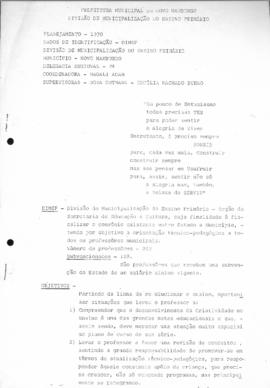 CODI-UNIPER_m0051p01 - Planejamento da Divisão de Municipalização do Ensino Primário, 1970