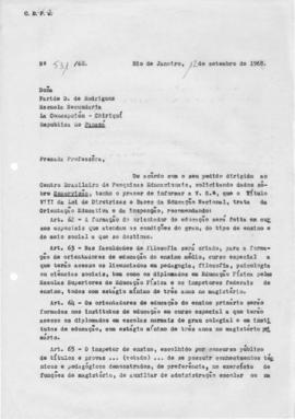 CODI_m036p06 - Correspondências Recebidas e Enviadas pelo CBPE, 1968