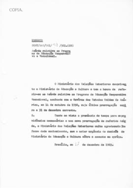 CODI_m022p01 - Acordo Relativo ao Programa de Educação Cooperativa e Vocacional, 1963